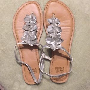 Silver sandals
